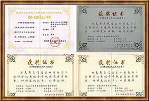 获奖证书 获奖证书
