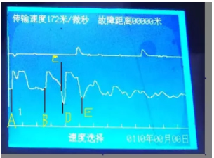 电缆故障测试仪波形图