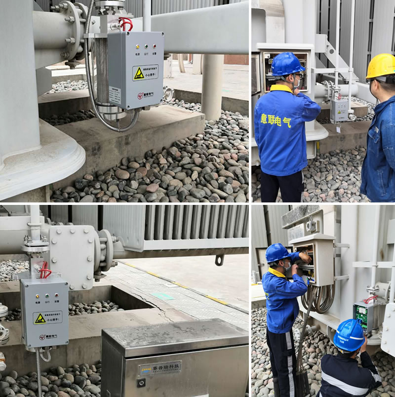 XSM智能型变压器免维护吸湿器安装现场 XSM智能型变压器免维护吸湿器安装现场